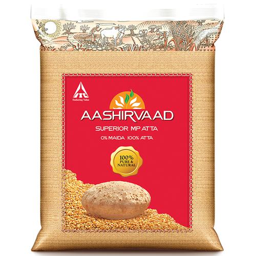Aashirvaad Atta/Godihittu - Whole Wheat, 10 kg  