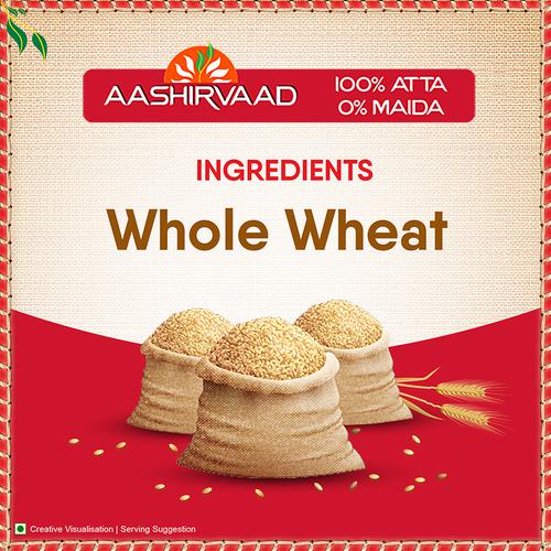 Aashirvaad Atta/Godihittu - Whole Wheat, 10 kg Pouch 