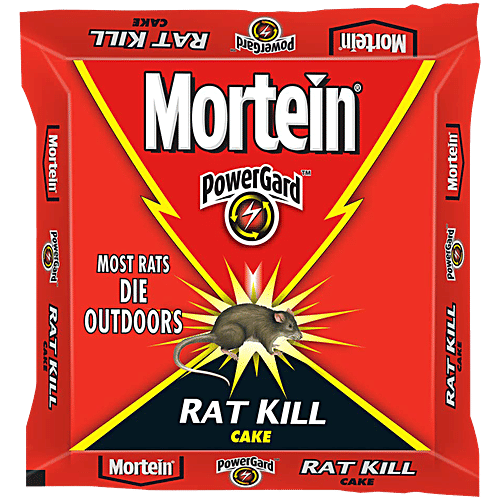 Mortein PowerGard Rat Kill Cake, 100 g Pouch Kill
 Most Rats Die Outdoors