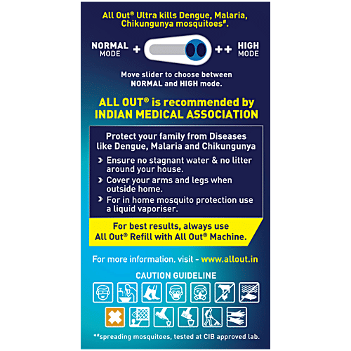 All Out Ultra Liquid Vaporizer/Mosquito Repellent Refill - Kills Dengue, Malaria & Chikungunya Mosquitoes, 45 ml  