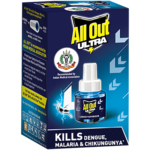 All Out Ultra Liquid Vaporizer/Mosquito Repellent Refill - Kills Dengue, Malaria & Chikungunya Mosquitoes, 45 ml  