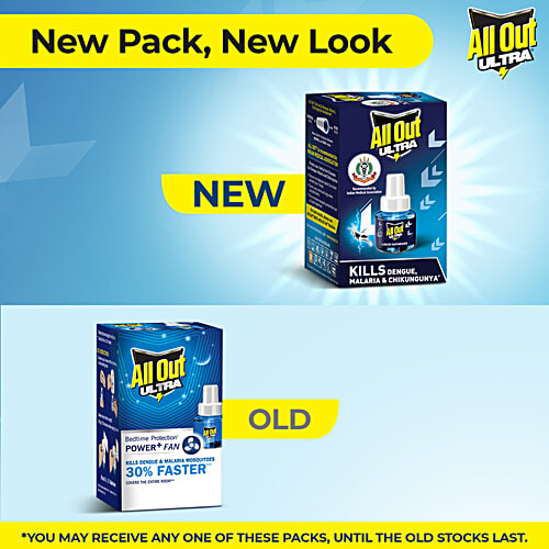 All Out Ultra Liquid Vaporizer/Mosquito Repellent Refill - Kills Dengue, Malaria & Chikungunya Mosquitoes, 45 ml  