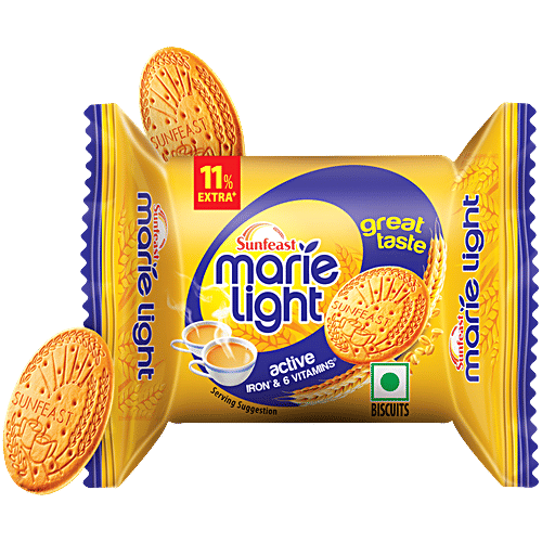 Sunfeast Marie Light Active Biscuits, 37 g Pouch