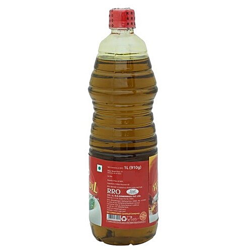 Rro Oil - Premium Mustard (Kachi Ghani), 1 L Bottle 