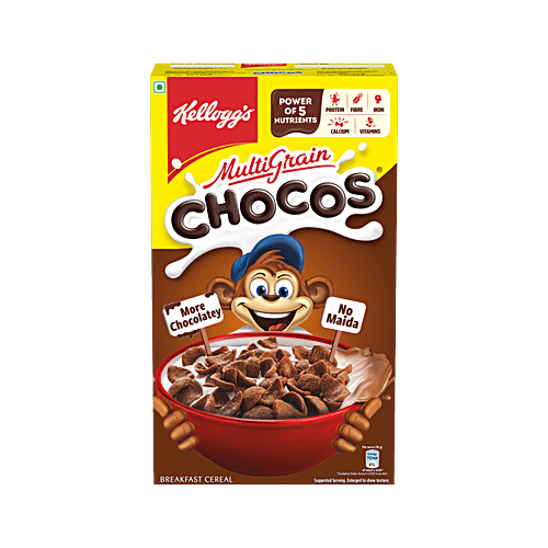 Kellogg's Multi Grain Chocos, 675 g More Chocolatey, No Maida, Power of 5 nutrients