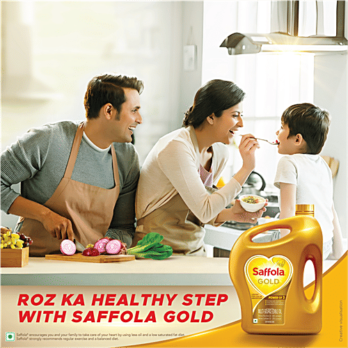 Saffola Gold Edible Oil, 1.82 kg Jar 
