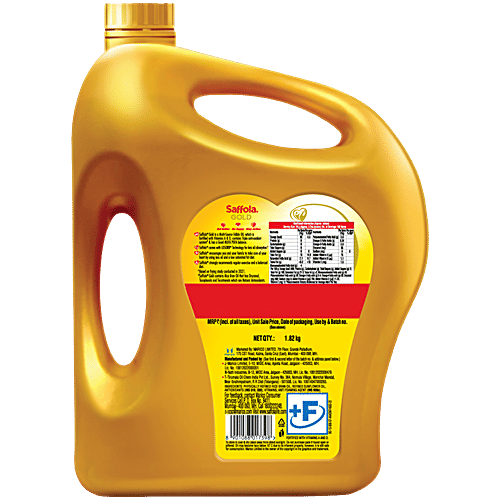 Saffola Gold Edible Oil, 1.82 kg Jar 