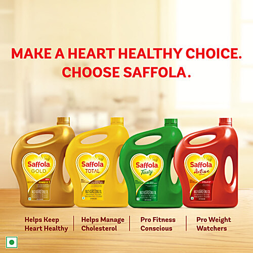 Buy Saffola Refined Cooking oil Blended Rice Bran & Sunflower oil