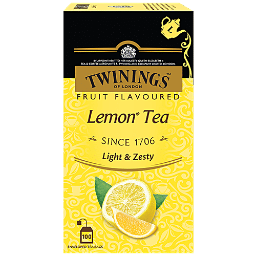 Twinings Flavoured Tea - Lemon, 200 g (100 Bags x 2 g each) 