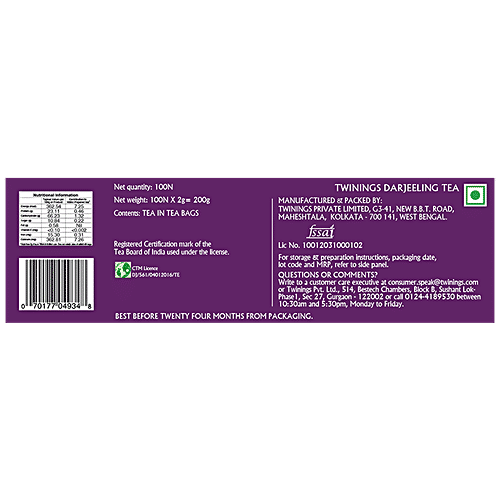 Twinings Tea - Origins Darjeeling, 200 g (100 Bags x 2 g each) 