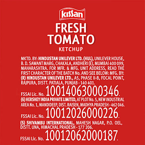 Buy Kissan Fresh Tomato Ketchup 1 Kg Bottle Online At Best Price of Rs
