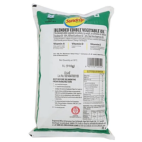 Sundrop Nutrilite Oil - Blend, 1 L Pouch 
