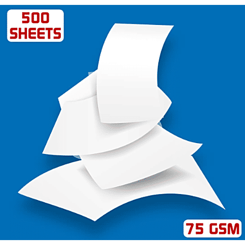 JK Copier A4 Paper 75 GSM - Ream Of 500 Sheets, 500 pcs  