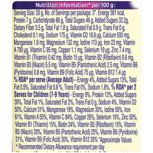 Bournvita Chocolate Nutrition Drink, 70 g Pouch