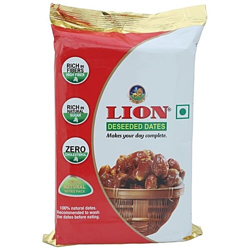 Buy Lion Dates Deseeded 500 Gm Pouch Online At Best Price of Rs 146