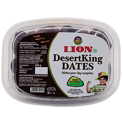 Buy Lion Dates Desert King 250 Gm Cup Online At Best Price of Rs 140.65 bigbasket