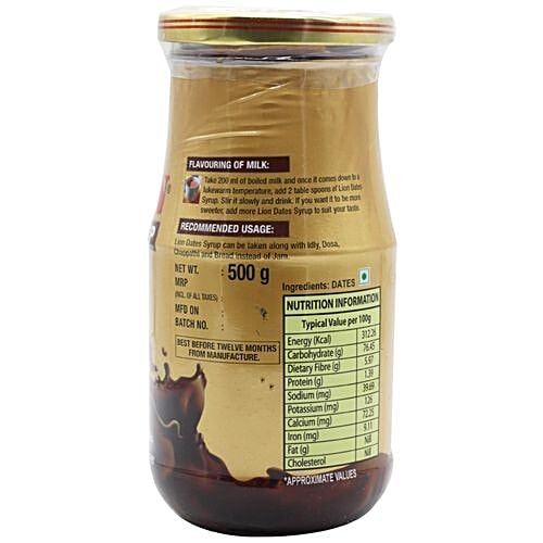 Lion Syrup - Dates, 500 g Bottle 