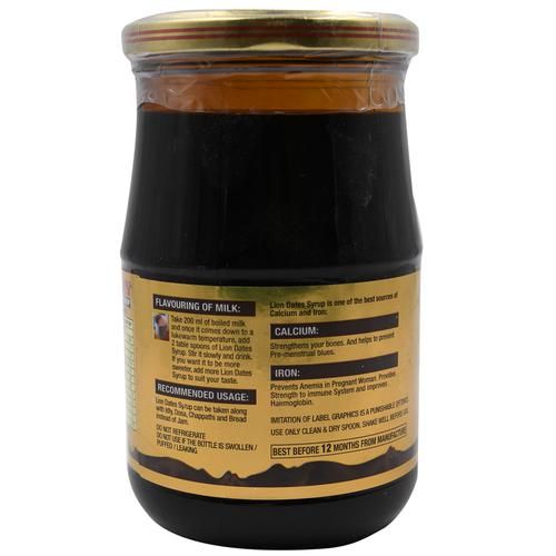 Buy Lion Syrup Dates 800 Gm Bottle Online at the Best Price of Rs 312 ...