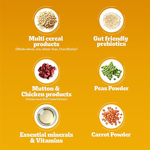 Pedigree Adult Dry Dog Food, Meat & Rice, 3 kg, 3 kg, 100% Complete & Balanced Food for Adult Dogs, 3 kg Healthy Muscles & Bones, Healthy Digestive System, Shinier Coat, High Quality Protein & Calcium