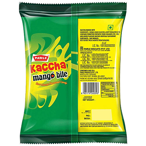 Parle Kaccha Mango Candy, 260.3 g Pouch Zero Trans Fat