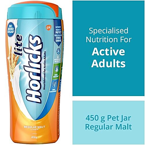 Buy Horlicks Lite Health & Nutrition Drink Classic Malt 450 gm Jar