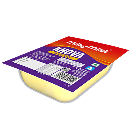 Milky Mist Khova - Unsweetened, 1 kg Pouch Creamy Texture, Milky Aroma