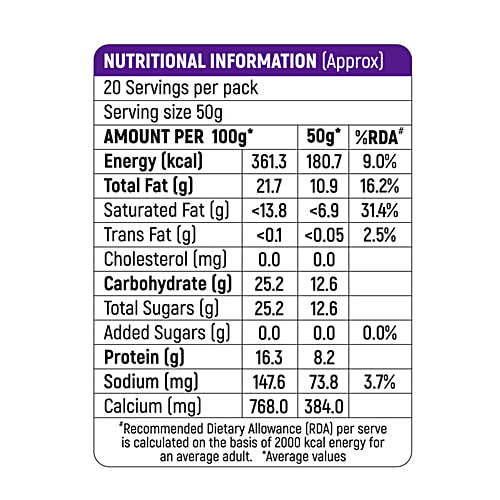 Milky Mist Khova - Unsweetened, 1 kg Pouch Creamy Texture, Milky Aroma