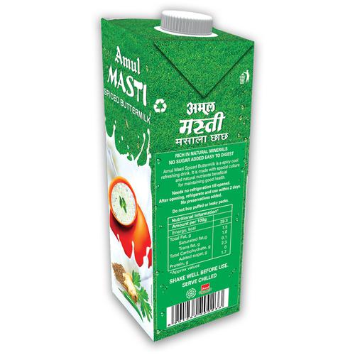 Amul Masti Buttermilk - Spice, 1 L  