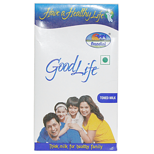 Nandini GoodLife Toned Milk, 1 L Carton 