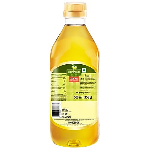 Leonardo Olive Pomace Oil, 500 ml Bottle Natural Antioxidants, Trans Fat Free