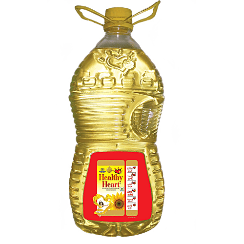 Buy Healthy Heart Refined Oil Sunflower 5 Ltr Can Online at the Best