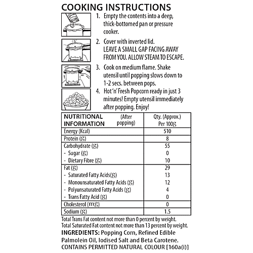 ACT II Instant Popcorn - Golden Sizzle, 40 g Pouch 