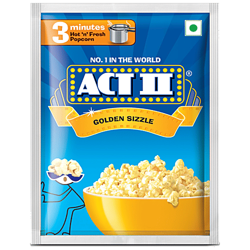 Buy Act Ii Instant Popcorn Golden Sizzle 40 Gm Pouch Online At Best