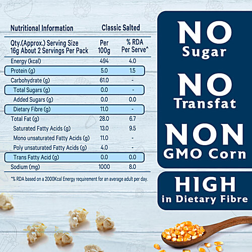 ACT II Classic Salted Instant Popcorn, 40 g Hot & Fresh# in 3 mins