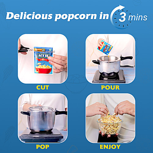 ACT II Classic Salted Instant Popcorn, 40 g Hot & Fresh# in 3 mins