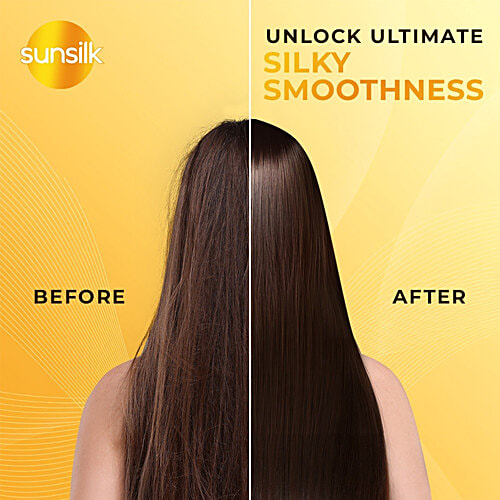 Sunsilk Flowy Silk Smooth Shampoo, 350 ml  Ultimate Silk Touch, With Amino Silk Complex 3%