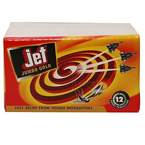 Buy Jet Mosquito Coil Jumbo Gold 30 Pcs Online at the Best Price of Rs