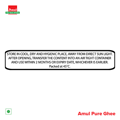 Amul Pure Ghee/Tuppa, 1 L Carton 