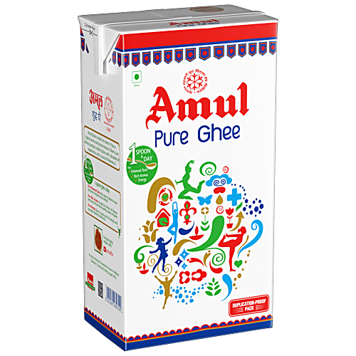 Amul Pure Ghee/Tuppa, 1 L Carton 