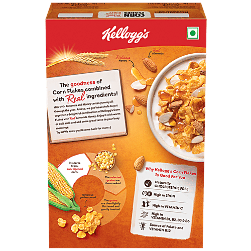 Kelloggs Corn Flakes With Real Almond & Honey, 300 g  