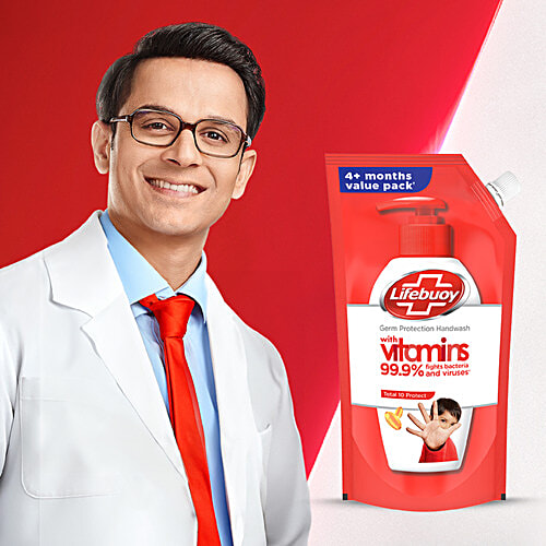 Lifebuoy Total 10 Protect Handwash, 675 ml Refill Pack 