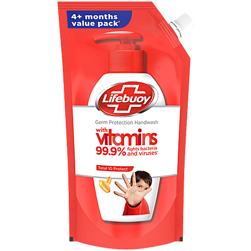 Lifebuoy Total 10 Protect Handwash, 675 ml Refill Pack 