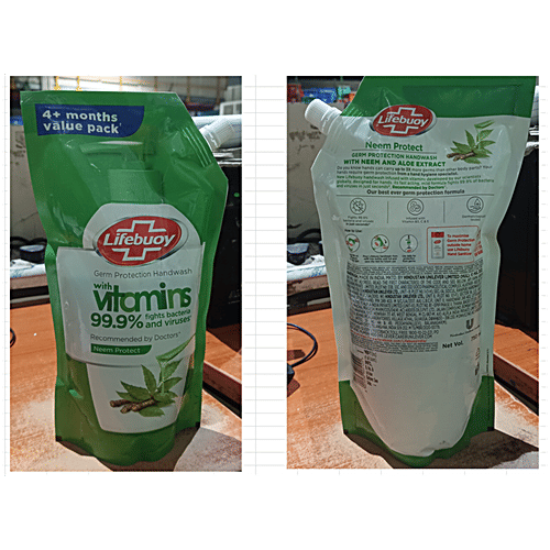 Lifebuoy Germ Protection Handwash - Neem Protect, 750 ml Refill Pack 