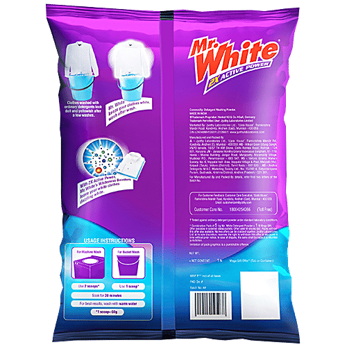 Buy Mr White Detergent Powder 5 Kg Pouch Online At Best Price of Rs 485