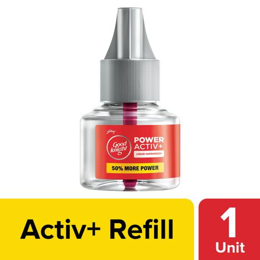 Good knight Power Activ+ Liquid Vapourizer, Mosquito Repellent Refill, 45ml 