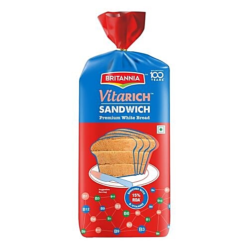 Buy Britannia Daily Fresh Sandwich White Bread Vita Rich Slice 400 Gm