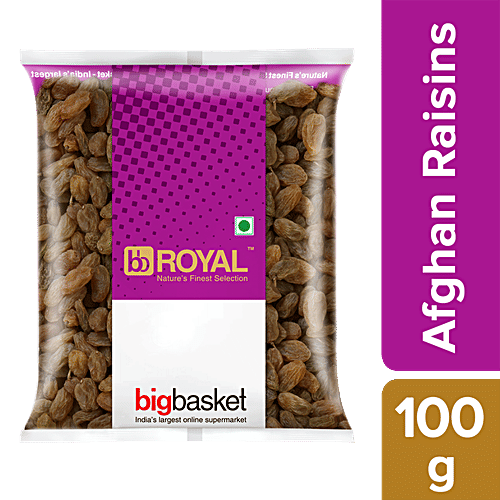 bb Royal Afghan Raisins/Kishmish, 100 g Pouch 