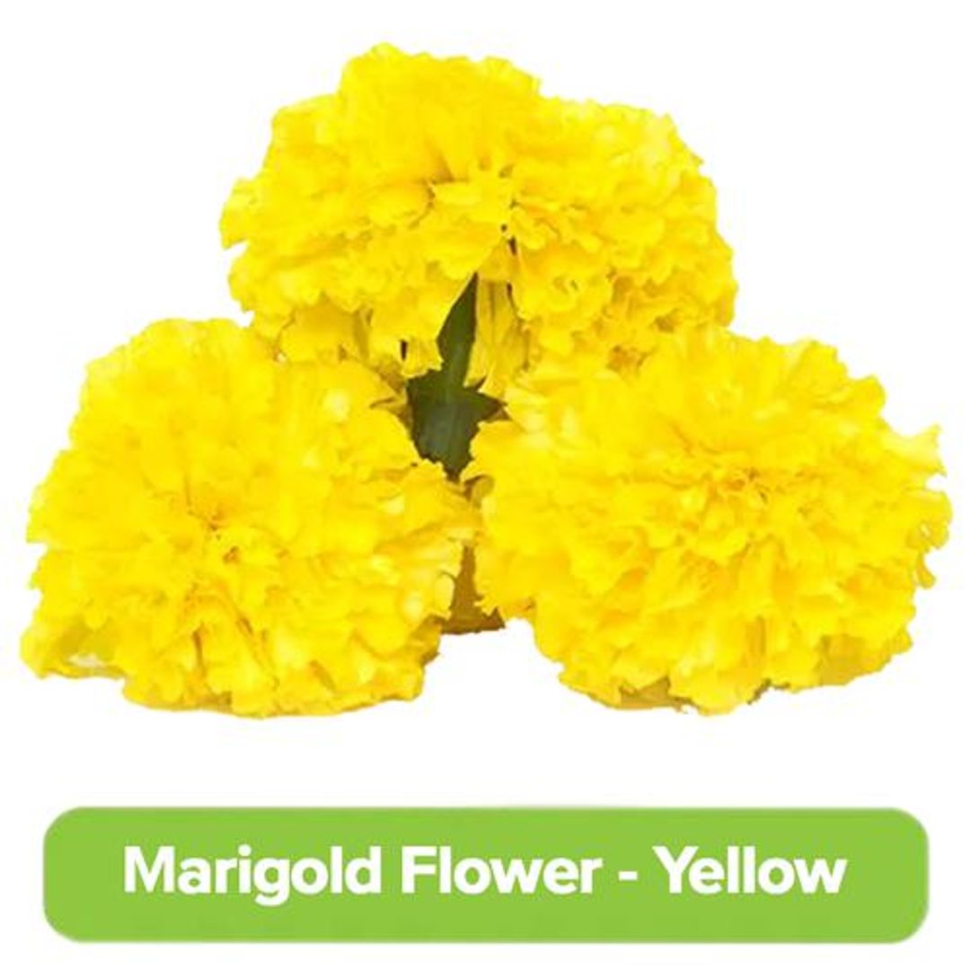 Fresho Marigold Flower - Yellow, 500 g 