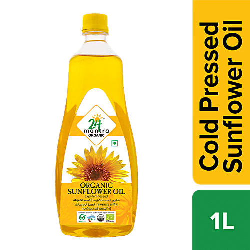 24 Mantra Expeller Pressed - Sunflower Oil, 1 L Bottle 
