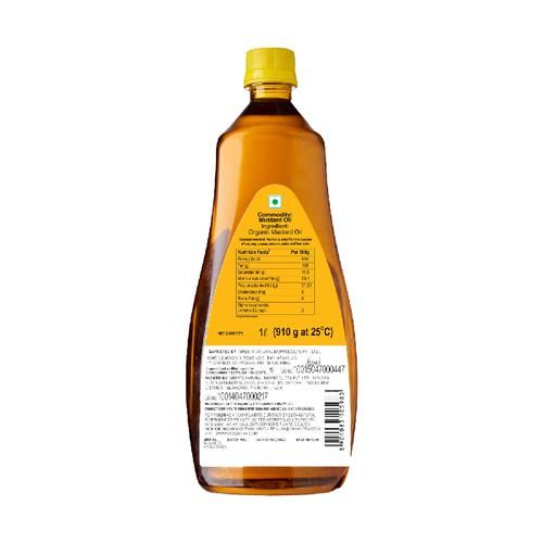 24 Mantra Organic Cold Pressed Mustard Oil, 1 L Bottle 